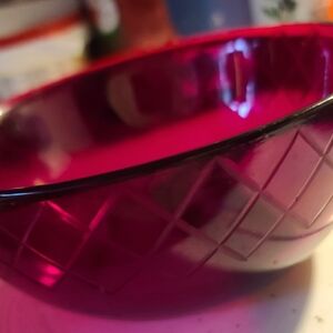 Jc Penny Colin Cowie Ruby Cereal/ice cream set of 4